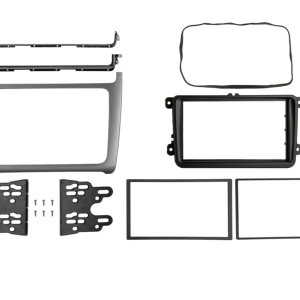 2-DIN Radioblende VW Polo 04/2014-07/2017 silber