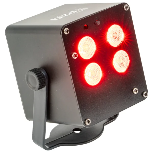 LED-Wash-Effekt IBIZA "TINYLED-RGB-WASH", akkubetrieben, 4x 3W RGB LED