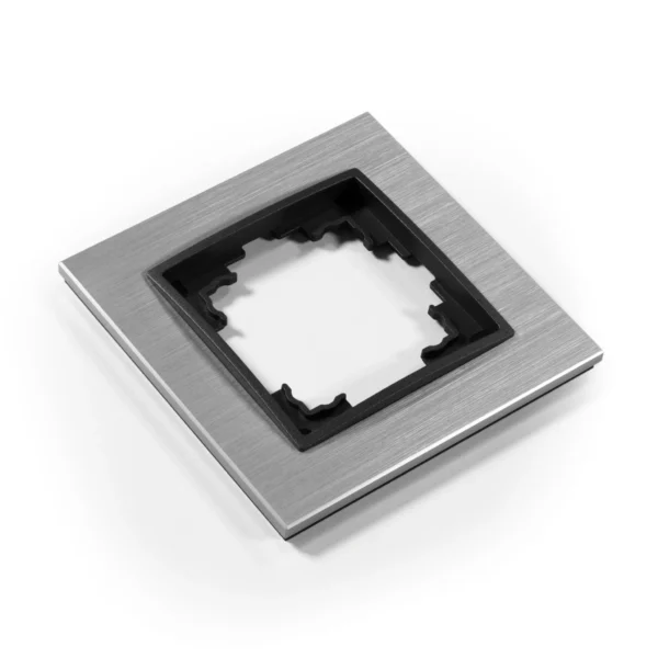 Rahmen McPower "Flair", 1-fach, silbernes Aluminium