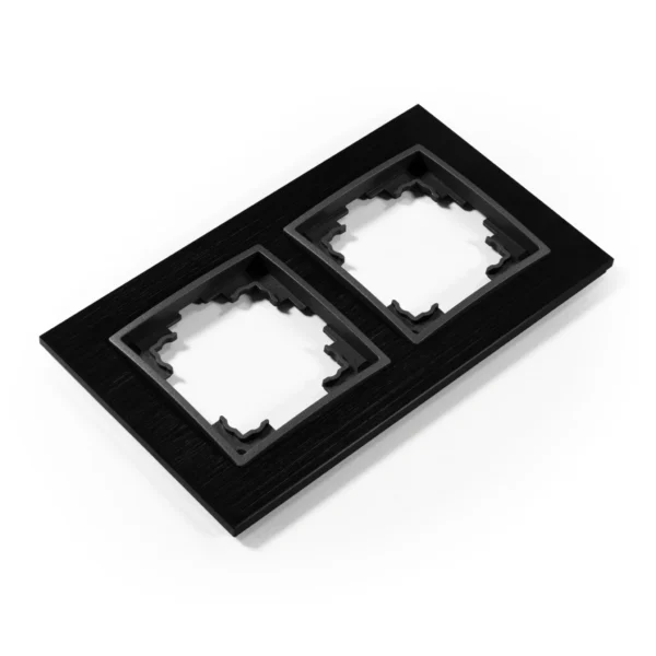 Rahmen McPower "Flair", 2-fach, schwarzes Aluminium