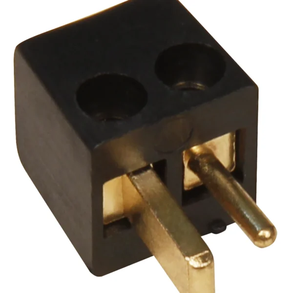 Auto-Lautsprecher-Stecker, vergoldet, schwarz