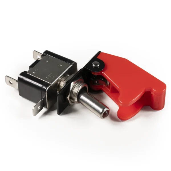 Kill-Switch McPower mit Schutzkappe und LED, 12V / 20A, rot