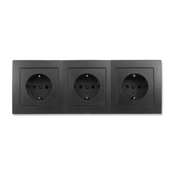 Steckdosen Set McPower Flair "Beginner 3S" 4-teilig, anthrazit