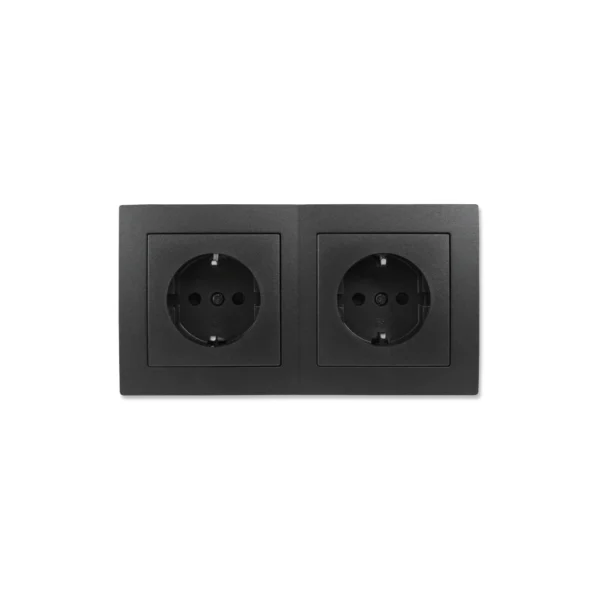 Steckdosen Set McPower Flair "Beginner 2S" 3-teilig, anthrazit