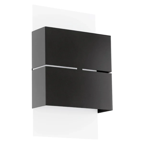 Wandleuchte EGLO "Kibea", LED,Stahl, weiß/anthrazit, 3000K, 2x2,5W, 26x15cm