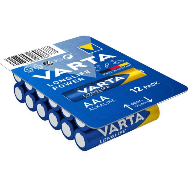 Micro-Batterie VARTA "Longlife Power" 1,5V, Typ AAA/LR03, 12er-Pack