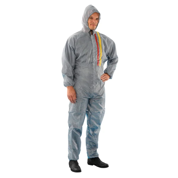 Mehrweg-Polyester-Overall, grau, Größe M