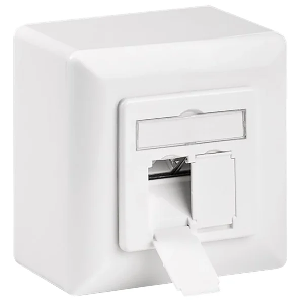 Netzwerkdose, Aufputz, CAT 6, 2x RJ45