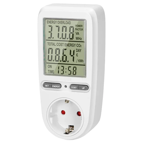 Energiekosten-Messgerät mit LCD-Display, max. 3.680W