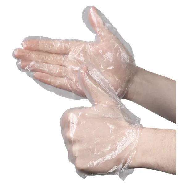 Einweghandschuhe PE,100 Stück, Größe M, transparent