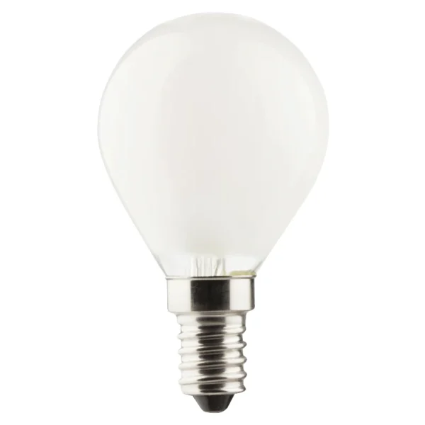 LED Filament Tropfenlampe, E14, 4W, 470lm, 2700K, warmweiß, matt, 3er Set