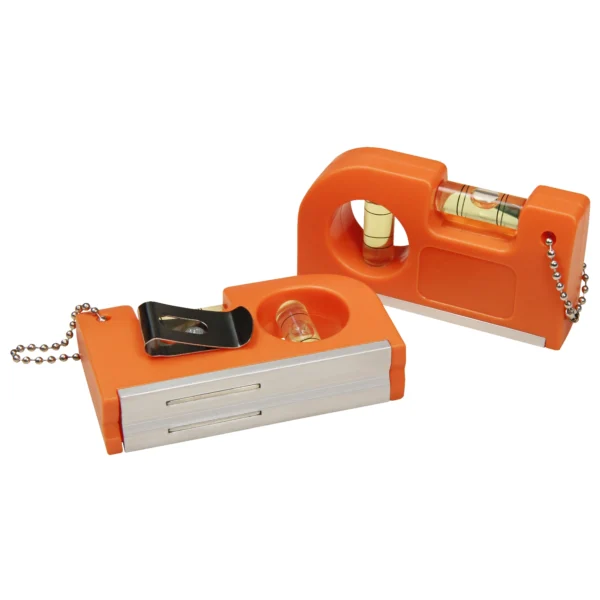 Wasserwaage mit Magnet und Clip, 2er-Set