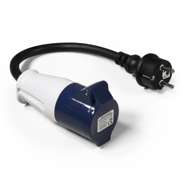 CEE-Kupplung auf Schutzkontakt-Stecker McPower, 0,35m H07RNG 3G2,5, 230V, IP44