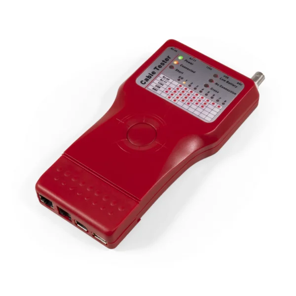 Kabeltester McPower "KT-53" 5in1 mit Remote Einheit, RJ11, RJ45 usw.
